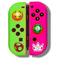Funda para Joy Cons + 2 Grips Nintendo Switch Protector Luigi Estrella